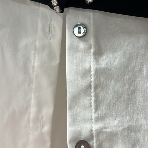 Cinq a Sept mixed media top - Picture 4 of 4